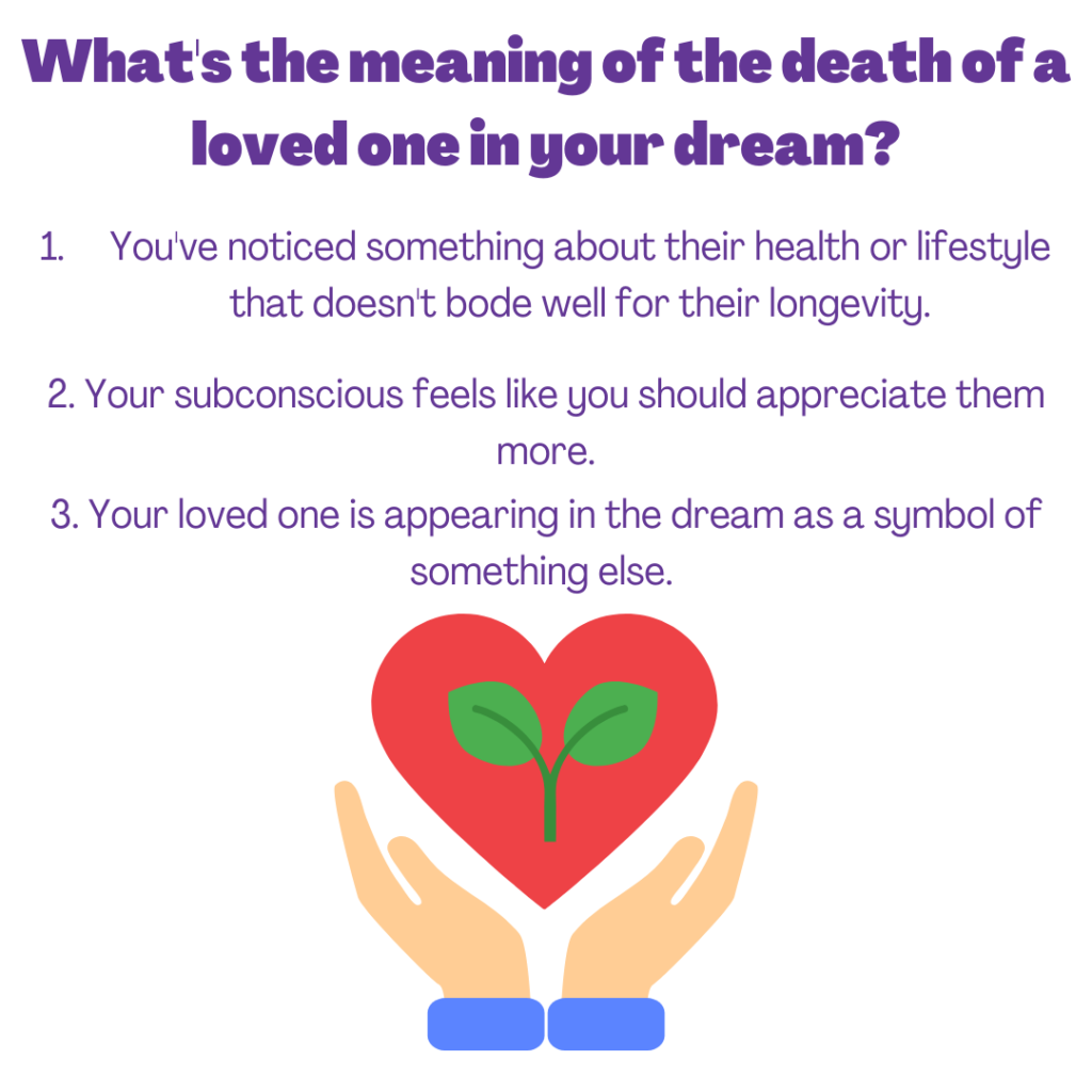 why do we dream of death of a loved one